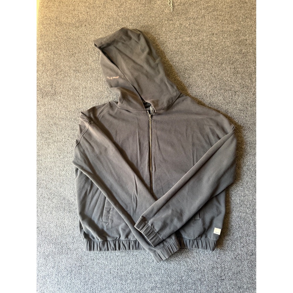 Vuori women's gray cropped hoodie size small